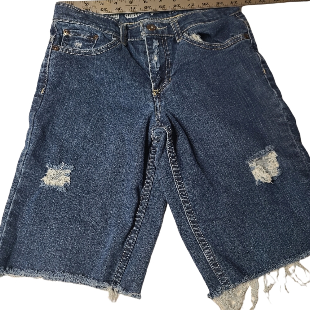 Distressed Jean shorts
